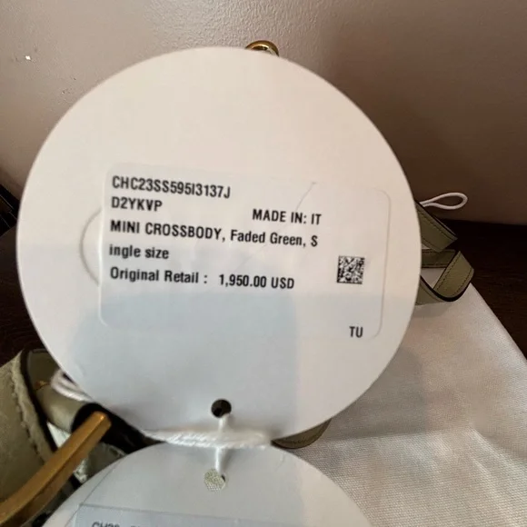 Chloe Mini Marcie Satchel Crossbody Faded Green - Picture 10 of 11